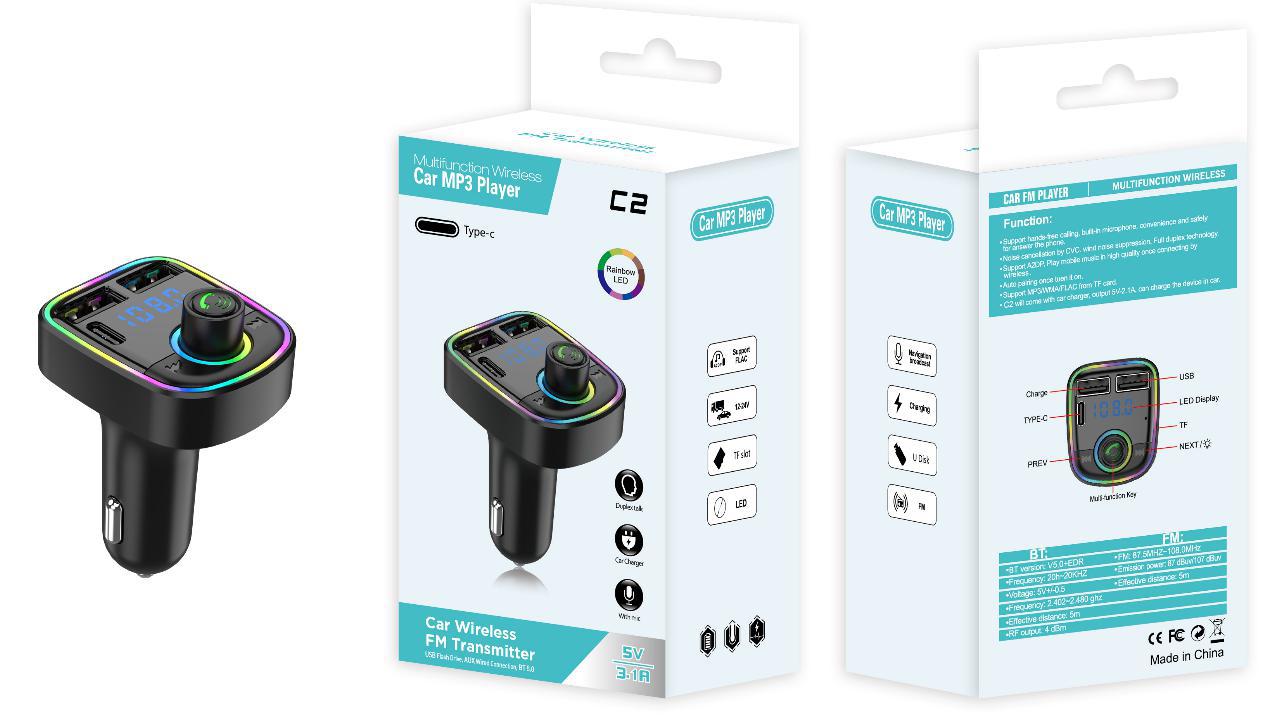 C1 Car MP3 Player | Car Wireless FM Transmitter