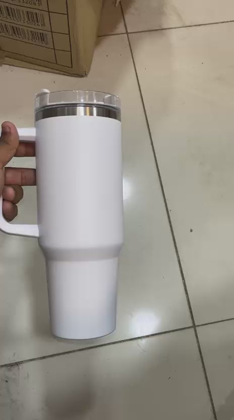 Stanley 40 Oz (1200ML) Stainless Steel Vacuum Insulated Tumbler With Straw – Random Colors | Stanley (Plain)