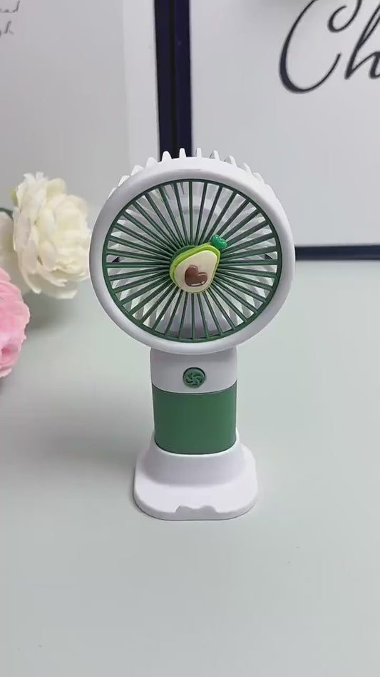 Rechargeable & Portable LED Lighting Mini Fan | Electric Portable Mini Desk Fan