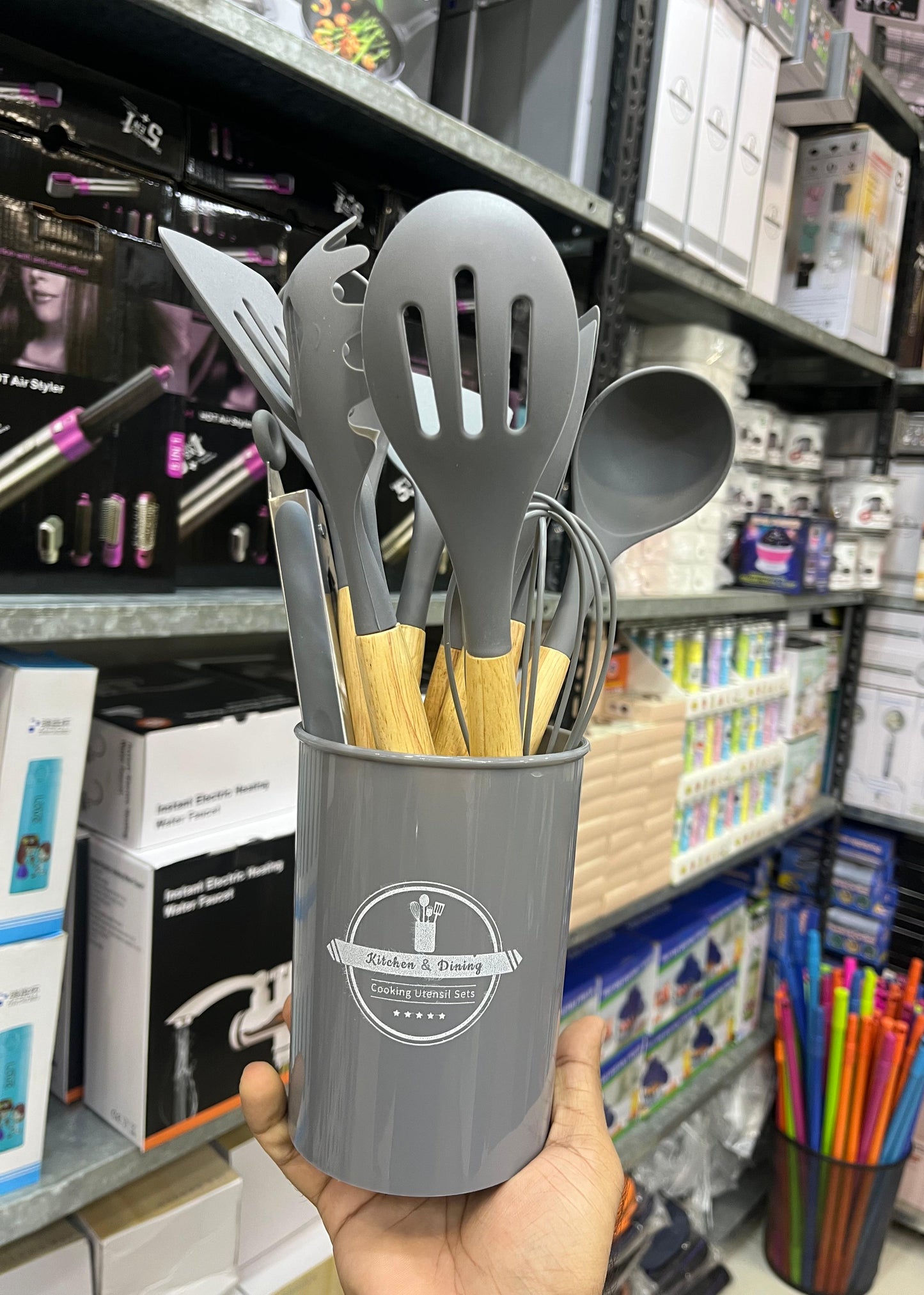 12 Pcs Silicone Cooking Utensils Kitchen Utensil Set | Heat Resistant & Non-Toxic Spatula Set