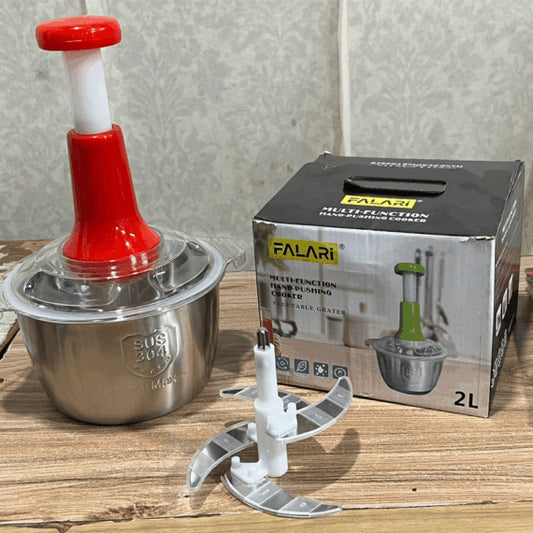 Hand chopper stainless steel bowl