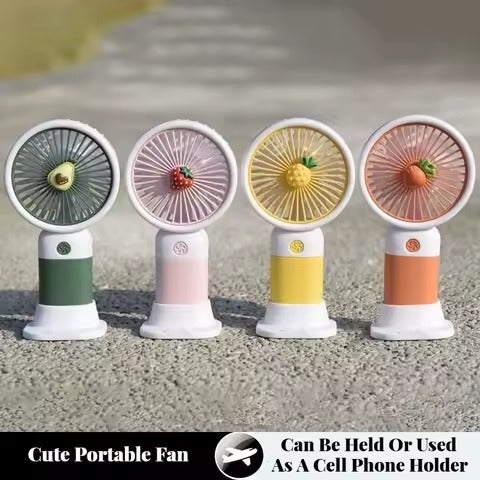 Rechargeable & Portable LED Lighting Mini Fan | Electric Portable Mini Desk Fan