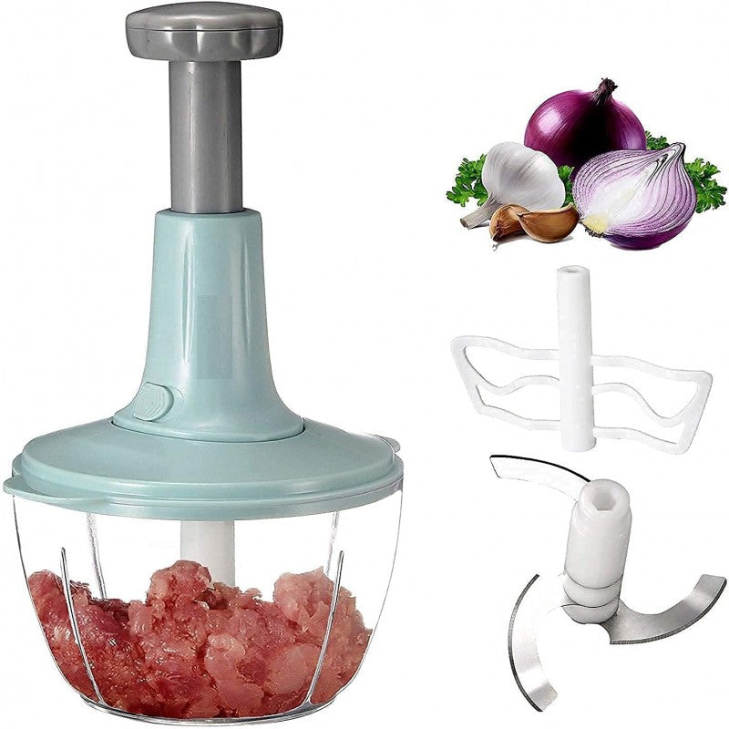Hand chopper stainless steel bowl