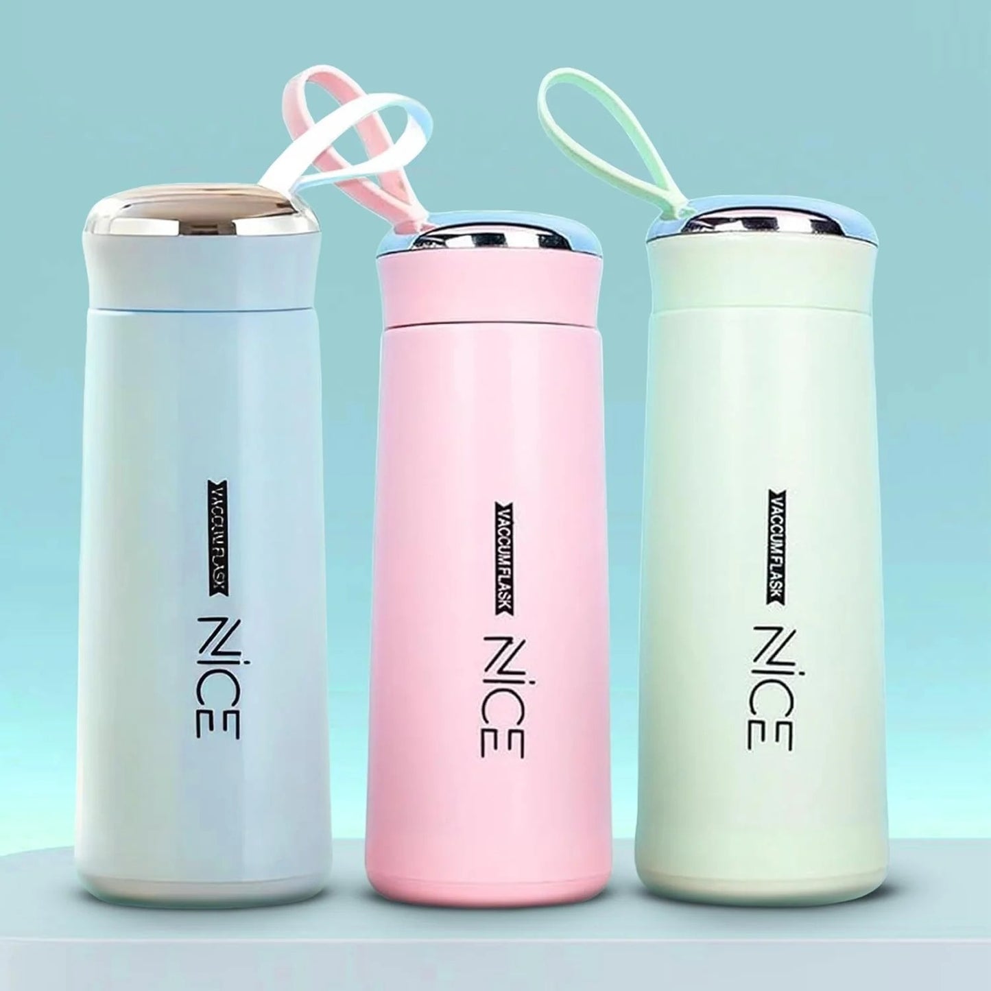 BPA Free Glass Water Bottle | 400ml Portable Tumbler | With Protective Plastic Shell