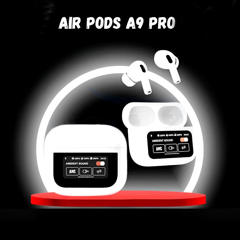 A9 Pro 2 Earbuds with LCD Tablet Airpods pro 2 with LCD touchscreen