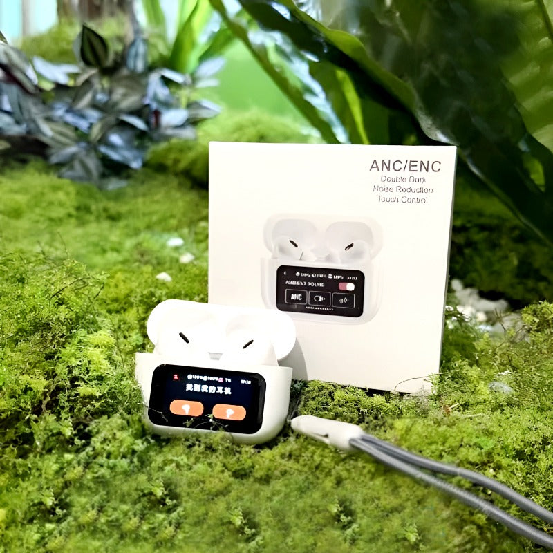 A9 Pro 2 Earbuds with LCD Tablet Airpods pro 2 with LCD touchscreen