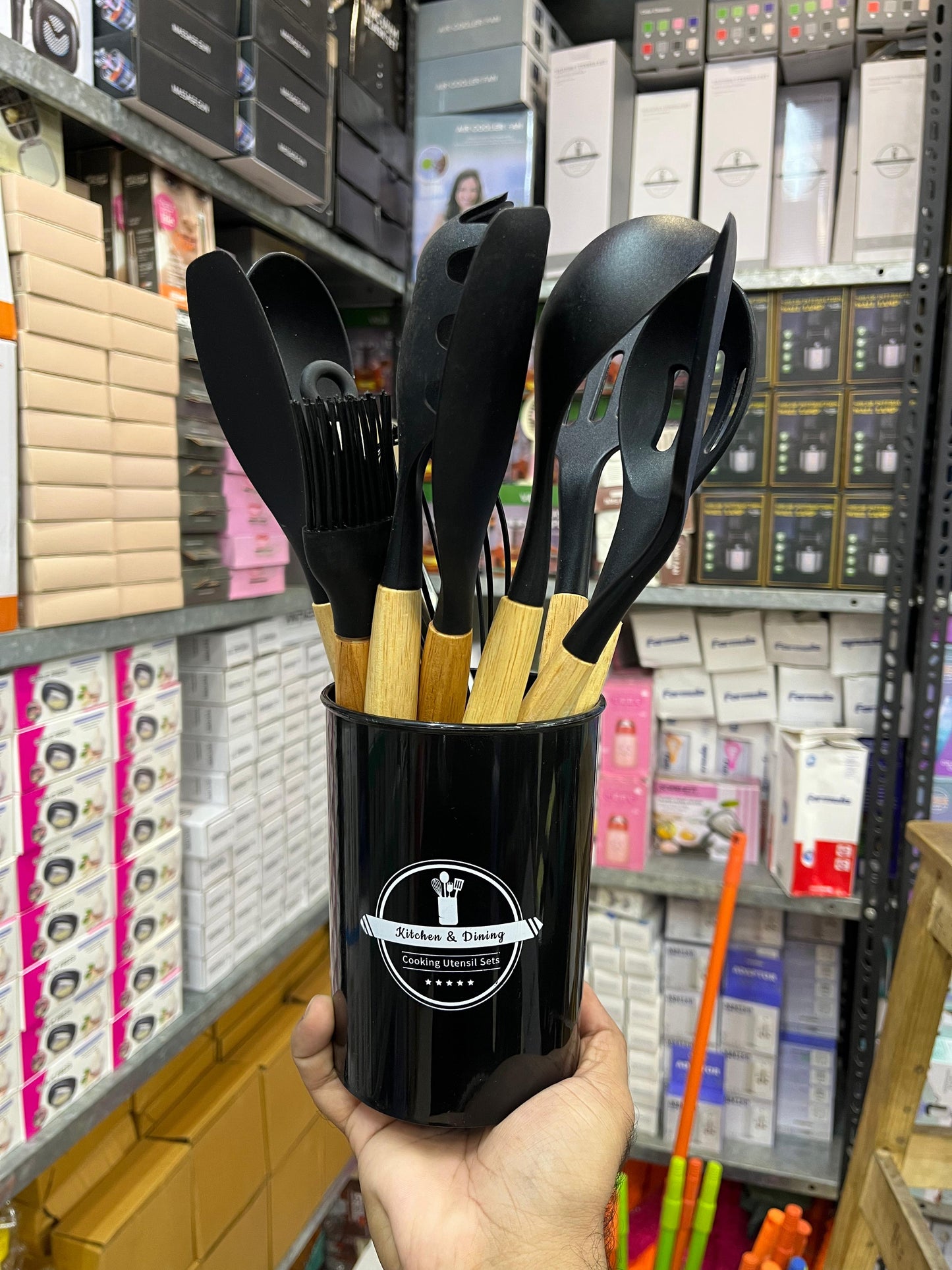 12 Pcs Silicone Cooking Utensils Kitchen Utensil Set | Heat Resistant & Non-Toxic Spatula Set