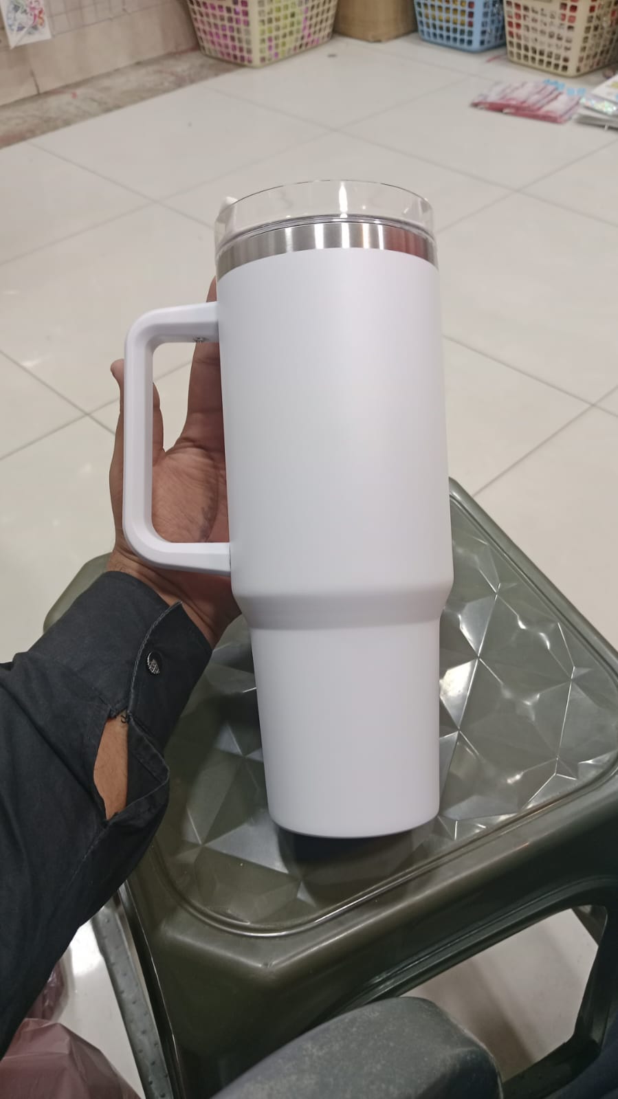 Stanley 40 Oz (1200ML) Stainless Steel Vacuum Insulated Tumbler With Straw – Random Colors | Stanley (Plain)