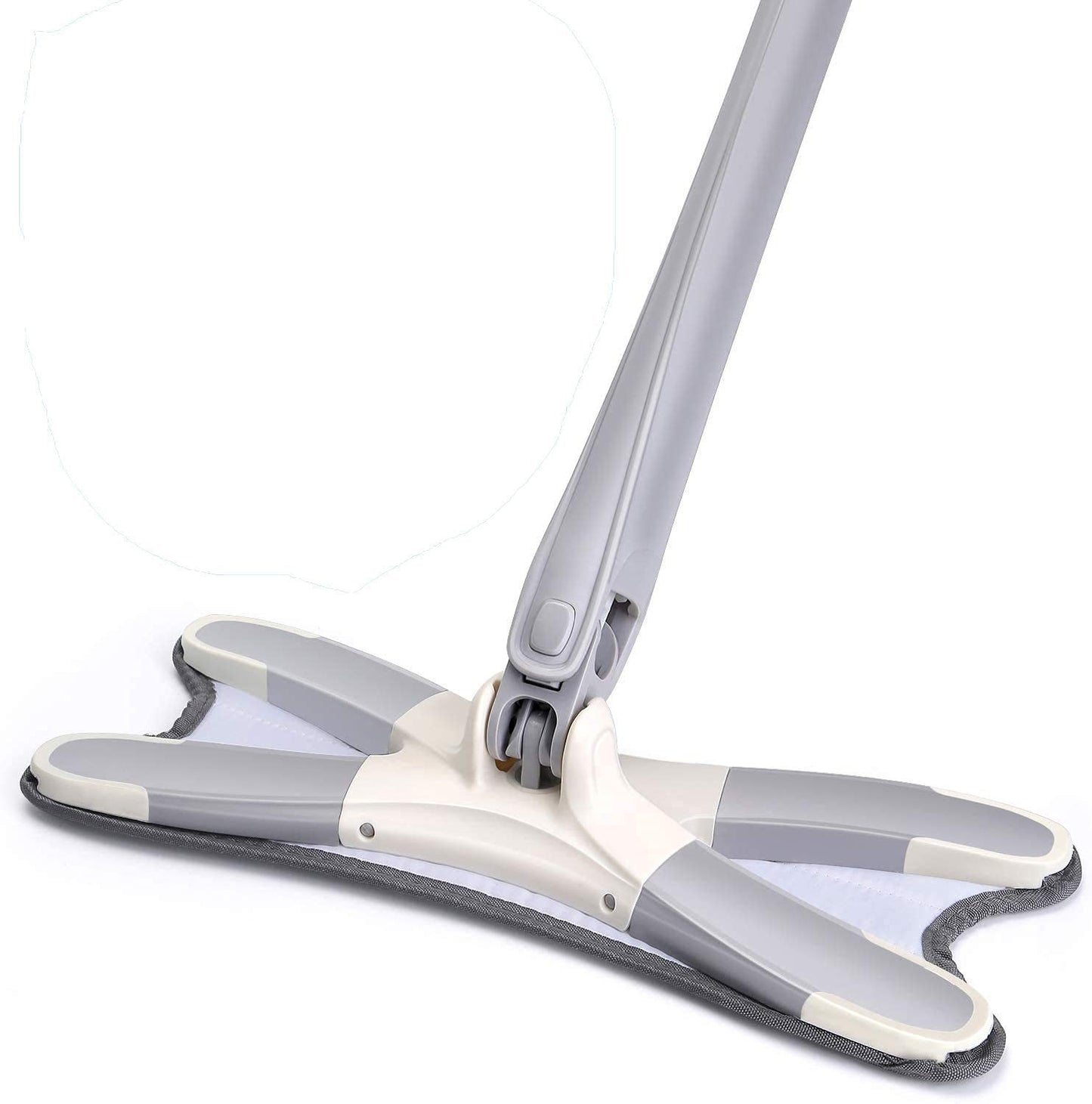 Rotating X Mop Flat Microfiber Floor Mop with 360° Squeeze System and Replaceable Cloth