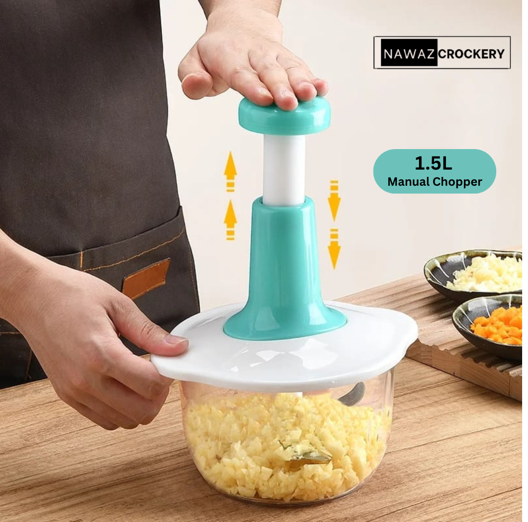 Hand chopper stainless steel bowl